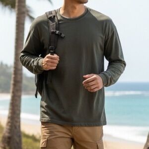 Kuhl 100% Organic Cotton Wildfire Bravado Long Sleeve Hiking Tee